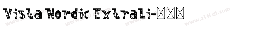 Vista Nordic ExtraLi字体转换